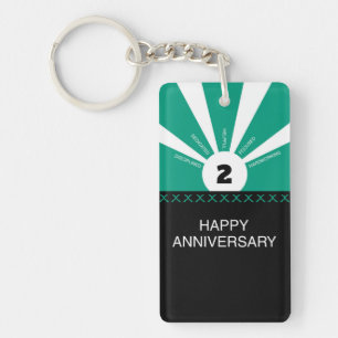 Custom Name & Year, Employee Anniversary Keychain