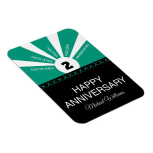 Custom Name & Year, Employee Anniversary Magnet