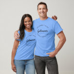 Custom Name Year Modern Typography Family Reunion  T-Shirt<br><div class="desc">Gear up for your next family reunion with our Modern Typography Custom Name Year Family Reunion T-Shirt. This stylish and personalized t-shirt is the perfect way to bring everyone together and showcase your family pride. Black typography on blue shirt as seen here (see other colour options and styles) Designed with...</div>