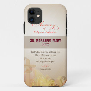 Custom Name & Year Nun, 60th Anniversary Religious iPhone 11 Case