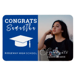 Custom Name, Year Personalized Graduation Photo Magnet