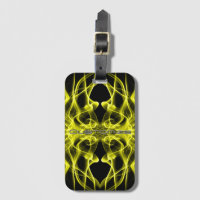 Custom Name Yellow Smoke Symmetrical Black