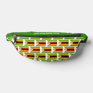 Custom Name ZIMBABWE FLAG Fanny Pack
