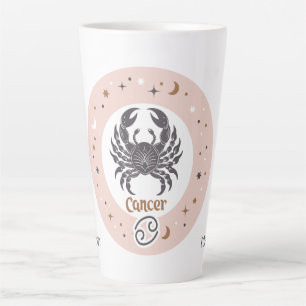 Custom Name Zodiac Sign Cancer Latte Mug