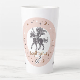 Custom Name Zodiac Sign Sagittarius Latte Mug