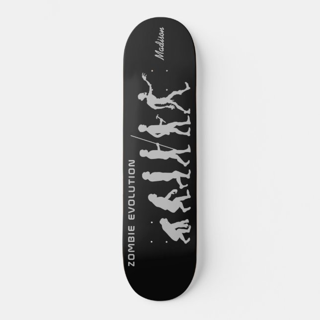 Custom name Zombie Evolution skateboards (Front)