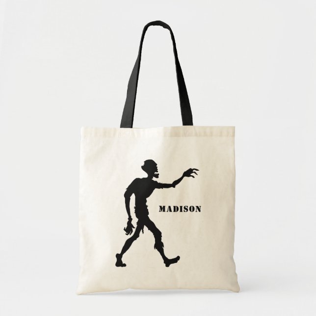 Custom name Zombie tote bags (Front)