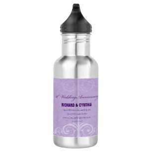 Custom Names, 50th Wedding Anniversary to Couple 532 Ml Water Bottle