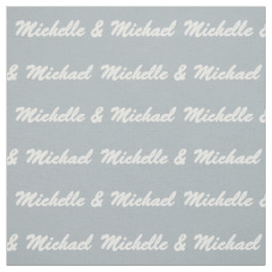Custom Names & Colour Couple's fabric