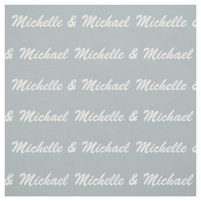 Custom Names & Colour Couple's fabric (Swatch)