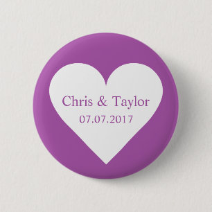 Custom names, date, and colour heart button