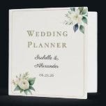 Custom Names Elegant Floral Wedding Planning Binder<br><div class="desc">This personalized botanical wedding planner binder features a soft floral design and elegant custom names, creating a sophisticated organizer for every detail of your celebration. Designed for romantic garden and classic estate-style weddings, this ring-binder format allows you to add, rearrange, and organize pages with ease, keeping vendor contracts, timelines, inspiration,...</div>