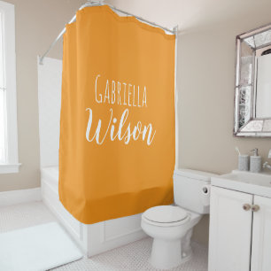 Custom names modern orange minimalist