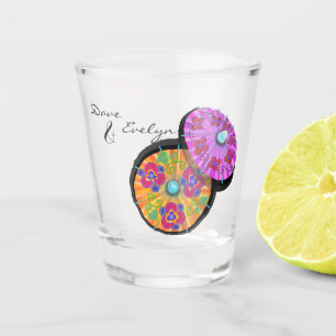 Custom Names Party Cocktail Umbrella Shot Glass