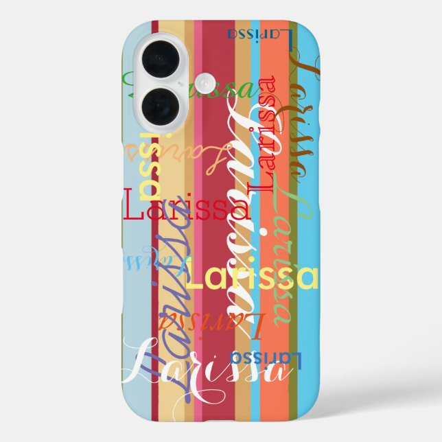 Custom Names pattern typographic Case-Mate iPhone Case (Back)