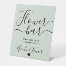 Custom Names Personalized Flower Bar