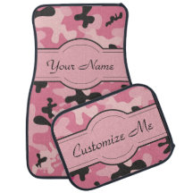 Custom Names Pink Camouflage Personalized