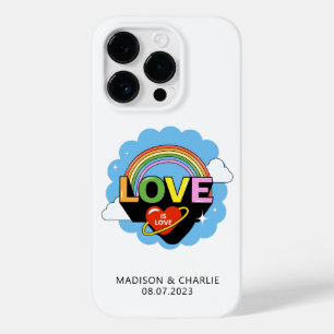 Custom Names / Text "Love Is Love" Case-Mate iPhone 14 Pro Case