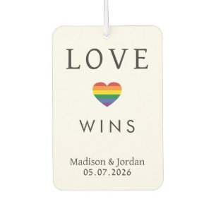 Custom Names / Text Rainbow LOVE Air Freshener