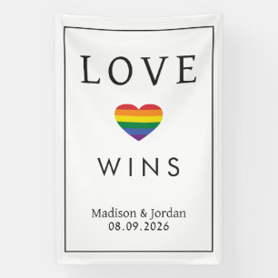 Custom Names / Text Rainbow LOVE Banner