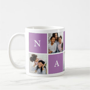 Custom Nanny Grandmother 5 Photo Collage Coffee Mu Mug