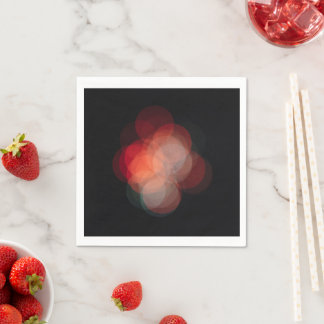 Custom napkin with bokeh photo