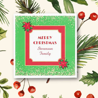 Custom Napkins! Personalized Christmas napkins