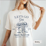 Custom Nashville Bachelorette Party Let's Go Girl T-Shirt<br><div class="desc">Custom Nashville Bachelorette Party Let's Go Girl</div>