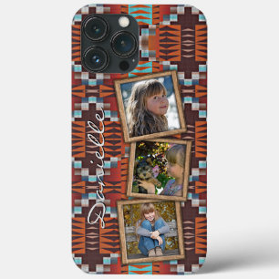 Custom Native American Indian Tribal Pattern iPhone 13 Pro Max Case