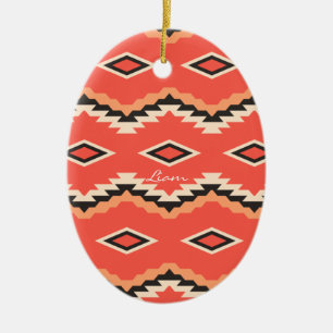 Custom Native Tribal Pattern Christmas Decorations
