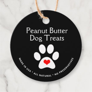 Custom Natural Gourmet Dog Treat Price Favour Tags