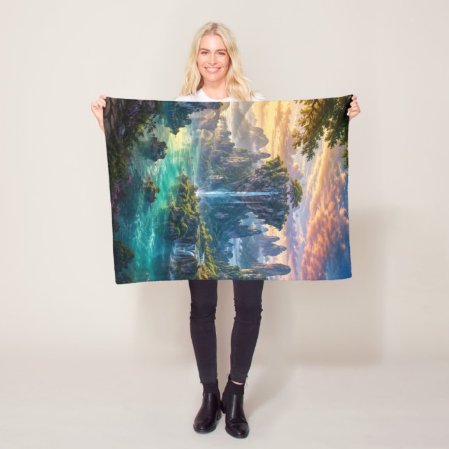 Custom Natural Image Fleece Blanket Soft Cozy Gift (In Situ)