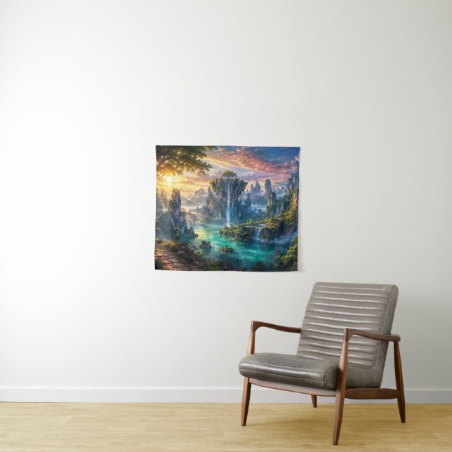 Custom Nature Landscape Image Tapestry (In Situ (Horizontal))