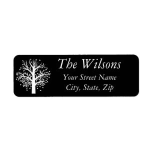 Custom Nature Return Address Labels Modern Style
