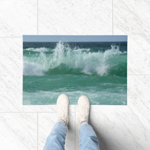Custom Nature Seascape Beach Waves Modern Template Doormat