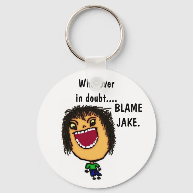 Custom Naughty Man Keychain (Front)