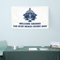 Custom Nautical Anchor Beach Cruise Welcome 