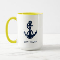 Custom Nautical Anchor Boat Name