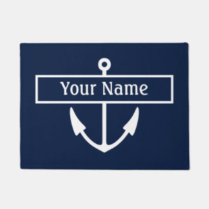 Custom Nautical Anchor Door Mat