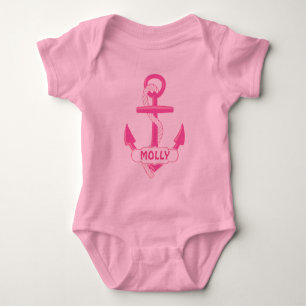 Custom Nautical Anchor Girl Baby Tutu Bodysuit