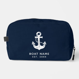 Custom Nautical Boat Name Anchor Dopp Kit