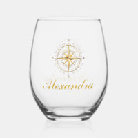Custom Nautical Gold Colour Boat Compas