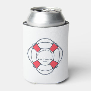 Custom Nautical Swimming Ring Boat House Can Cooler