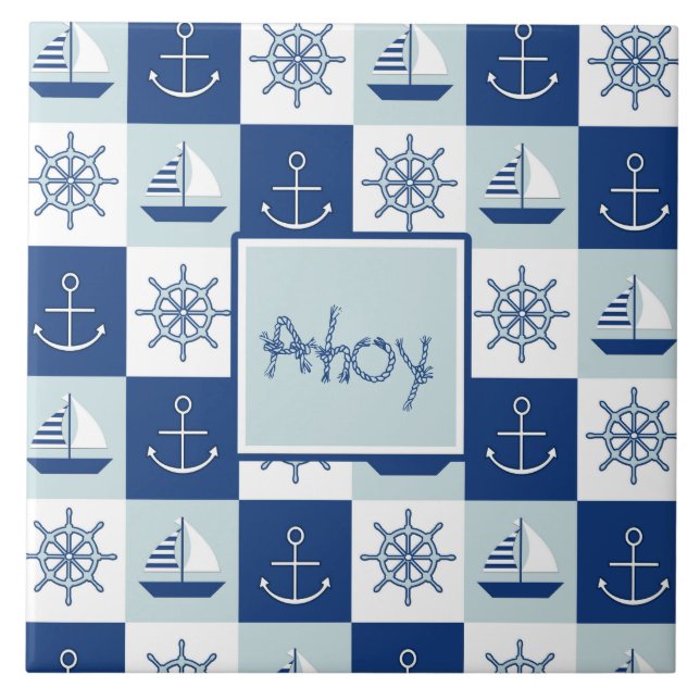 Custom Nautical Tile (Front)