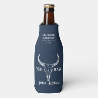 Custom Navy Blue Nash Bash Bachelorette Party Beer
