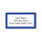 Custom Navy Blue & White Envelope Address Labels