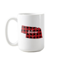Custom Nebraska Home State Buffalo Plaid Christmas