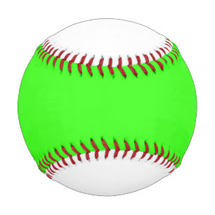 Custom Neon Green & White Baseball