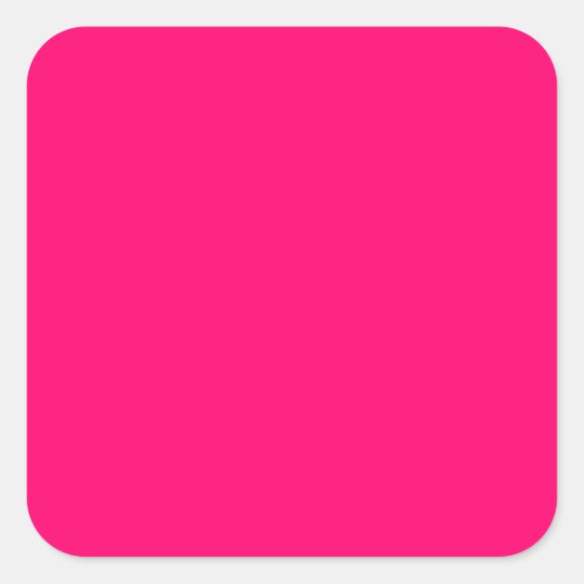 Custom Neon Pink Stickers – Bulk & Personalized (Front)