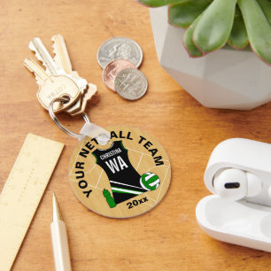 Custom Netball Keychain